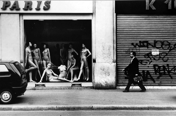 Man and Shop Window, Paris