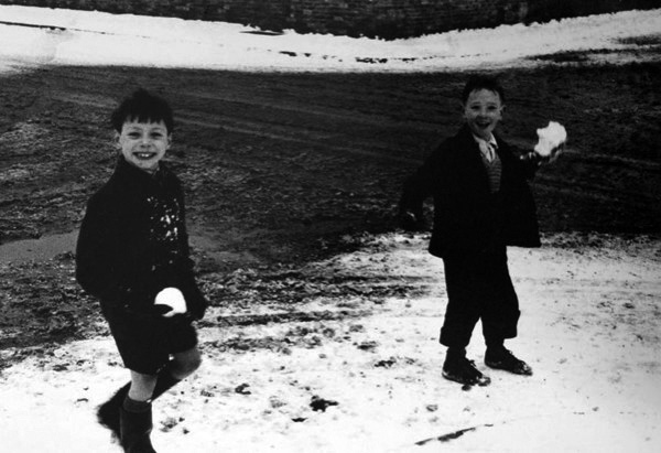 Two Boys with Snowballs, East End
