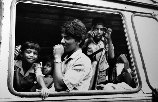 Children in a Bus, Calangate, Goa